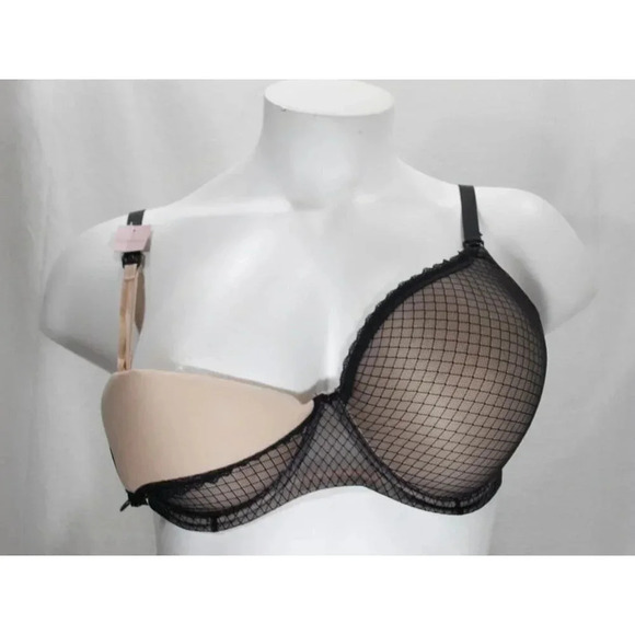 42DD Gilligan O'Malley Full Coverage Lace Molded Cup Nursing Maternity UW Bra NW - Picture 3 of 8